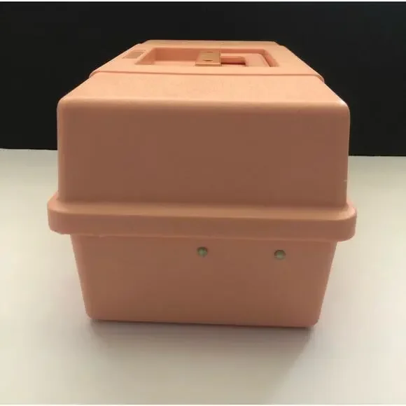 Plano Caboodles Pink Peach Plastic 2 Tray Jewelry Make Up Storage Case 552072 - Picture 12 of 14